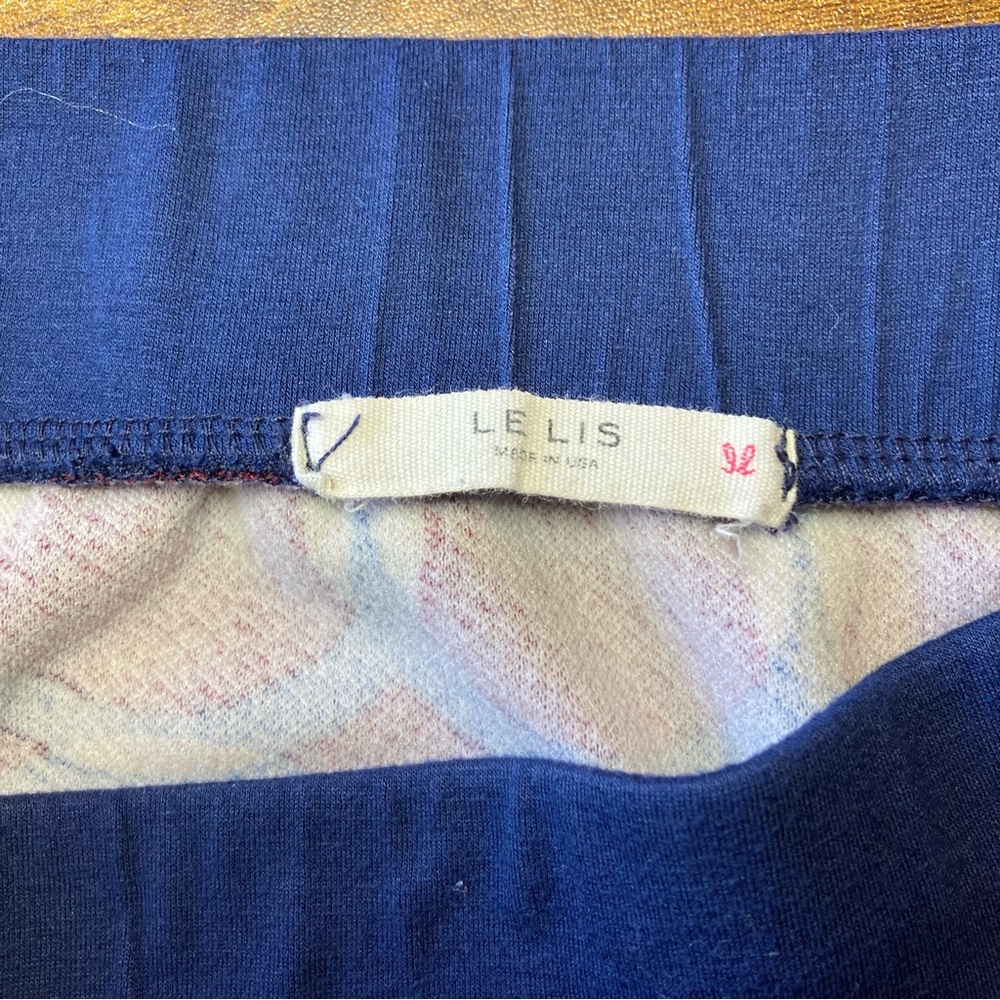 Le Lis Red and Blue A-Line Mini Skirt Work Medium - Picture 3 of 3